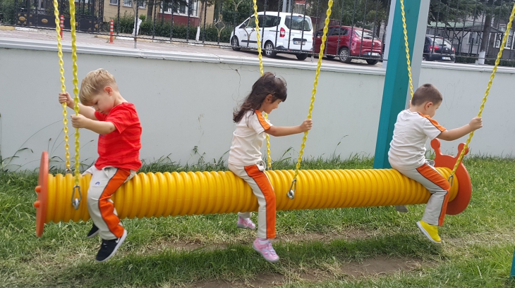 Mimarsinan Okyanus Koleji Okul Öncesi Kuşlar Grubu Öğrencileri Oyun Etkinliğinde