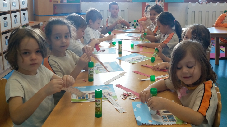 Mimarsinan Okyanus Koleji Okul Öncesi Yunuslar Grubu Sanat Etkinliğinde