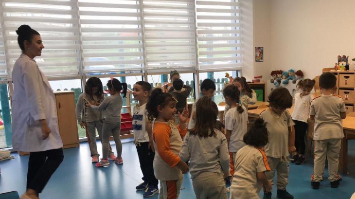 Okul Öncesi Gökkuşağı Grubu Oyun Etkinliğinde;