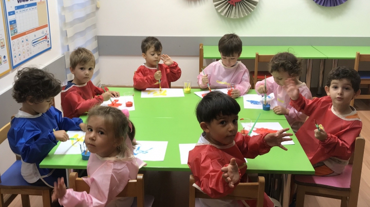 Okul Öncesi Kuşlar Grubu Sanat Dersinde