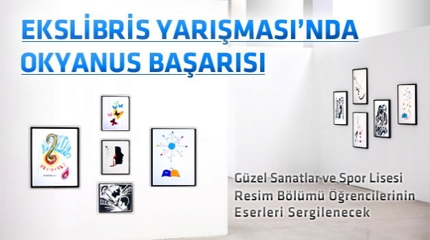 "1. Ulusal Öğrenci Ekslibrisleri Yarışması"nda Okyanus Çizgileri