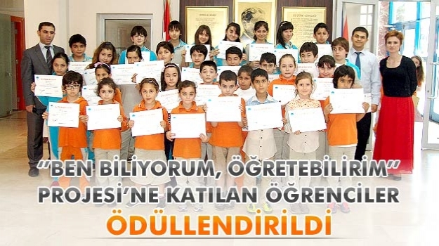 "Ben Biliyorum, Öğretebilirim" Projesi'nde Ödül Günü