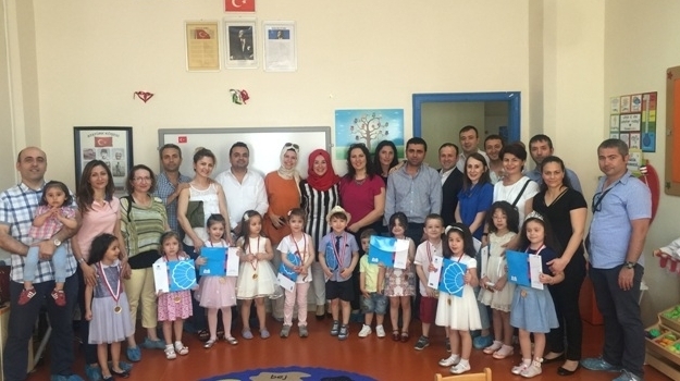 Güneşli Okyanus Koleji Okul Öncesi Miniklerinin Karne Heyecanı
