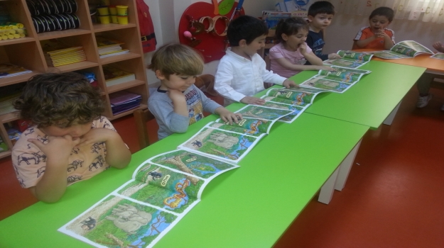 Güneşli Okyanus Koleji Okul Öncesi Çiçekler Grubu İngilizce Dersinde