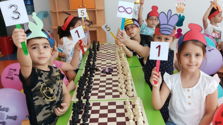 Halkalı Okul öncesi A ve B Grubu Öğrencileri Satranç Turnuvasında