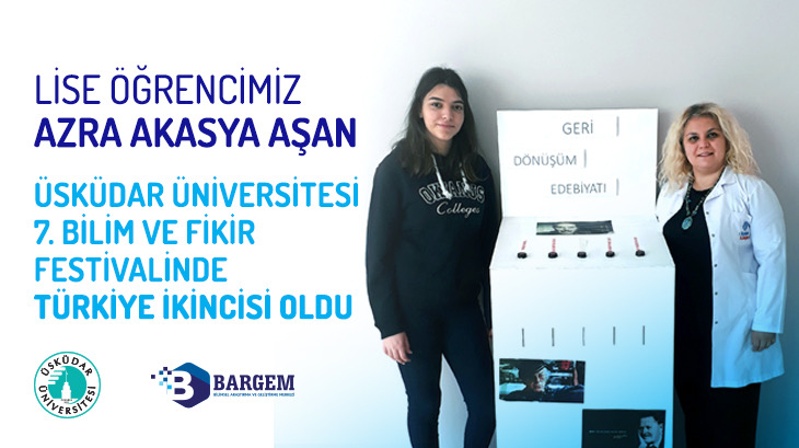 Lise Öğrencimiz Azra Akasya Aşan Türkiye İkincisi