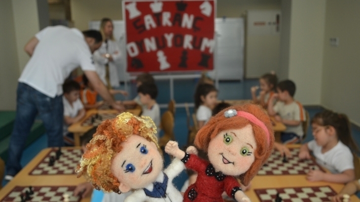 Mavişehir Okyanus Koleji Okul Öncesi Öğrencileri Satranç Şenliğinde Buluştu