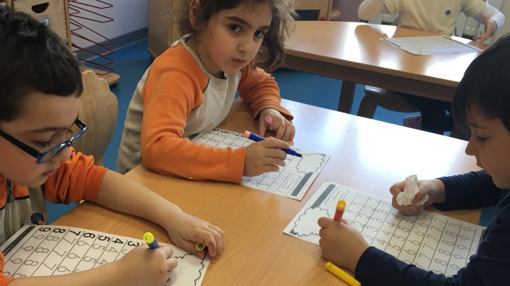 Mimarsinan Okyanus Koleji Okul Öncesi Yunuslar Grubu Okuma Yazmaya Hazırlık Etkinliğinde