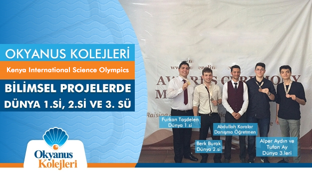 Okyanus Kolejleri Bilimsel Projelerde Dünya Zirvesinde!