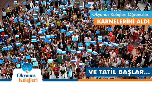Okyanus Kolejleri Öğrencileri Karnelerini Aldı