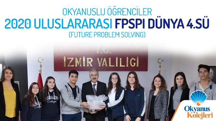 Okyanuslu Öğrenciler 2020 Uluslararası FPSPI (Future Problem Solving) Dünya 4.sü