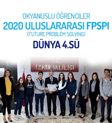 Okyanuslu Öğrenciler 2020 Uluslararası FPSPI (Future Problem Solving) Dünya 4.sü