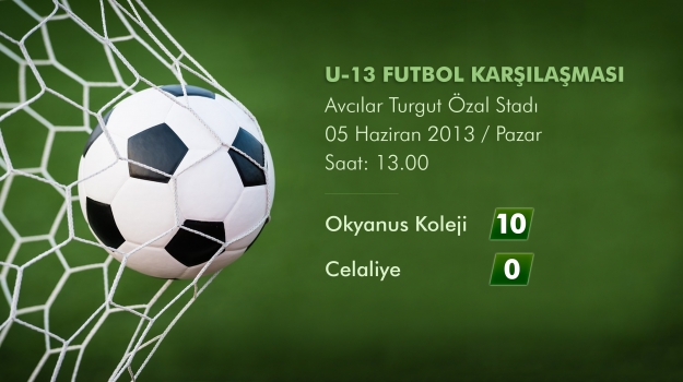 U-13 Futbol Takımı'ndan 10-0'lık Galibiyet