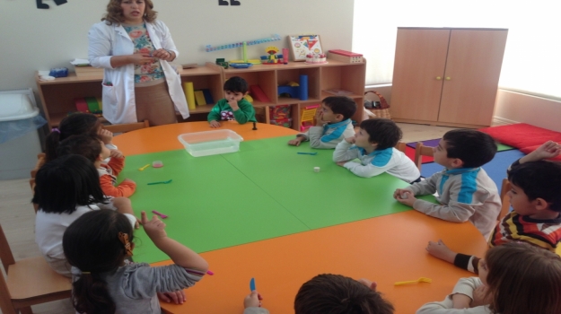 Adana Okyanus Koleji Okul Öncesi Minikleri Fen-Doğa Dersinde