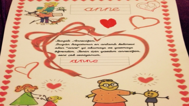1. Sınıf Öğrencilerimiz "Anne" Yazmayı Öğrendiler