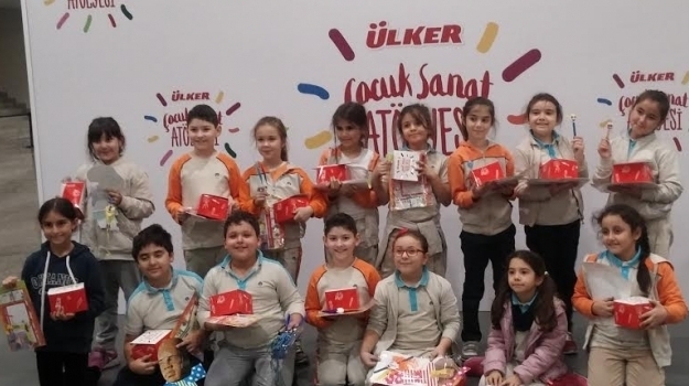 Ataşehir Okyanus Koleji Yetenek Öğrencileri Ülker Çocuk Sanat Atölyesinde
