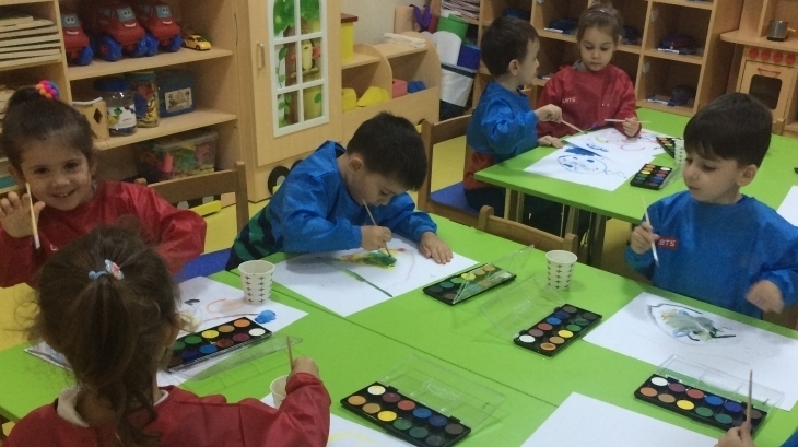 Avcılar Okul Öncesi Yağmur Grubu Sanat Etkinliğinde