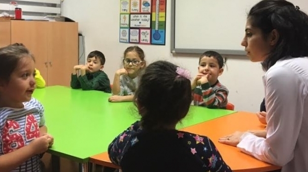Bahçelievler Okul Öncesi Samanyolu Grubu Öğrencileri İngilizce Bilingual Dersinde