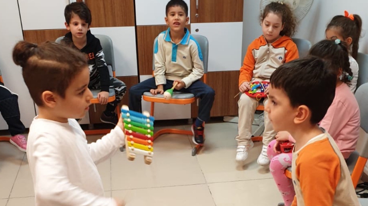 Bahçelievler Okyanus Koleji Okul Öncesi Öğrencileri Müzik İlgi ve Yetenek Merkezinde