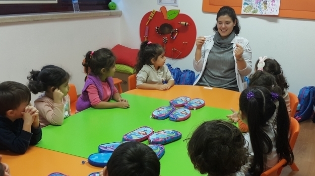 Bahçelievler Okyanus Okul Öncesi Deniz Yıldızları Grubu Türkçe Dil Etkinliği Dersinde
