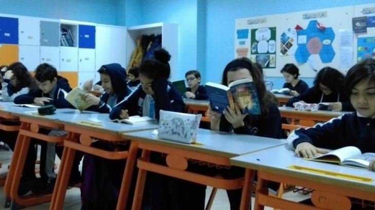 Bahçeşehir Okyanus Koleji Ortaokul Kademesi Kitap Okuma Etkinliği