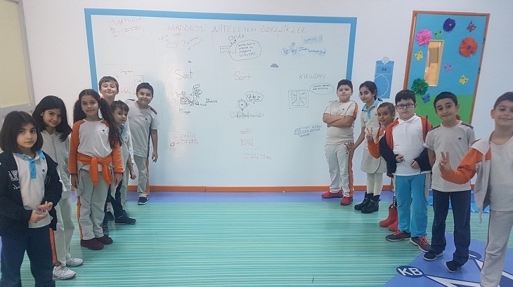 4-E ve 4-F Sınıfları Smart Wall Etkinliği Yaptılar