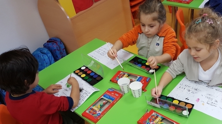 Beykent Okyanus Koleji Okul Öncesi Balıklar Grubu Sanat Etkinliğinde