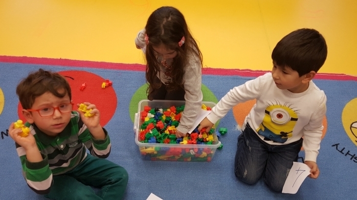 Beykent Okyanus Koleji Okul Öncesi Balıklar Grubu Öğrencileri Matematik  Etkinliğinde