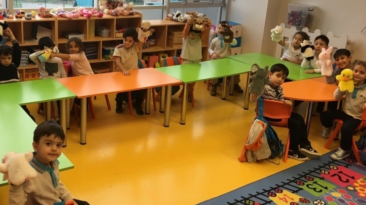 Beykent Okyanus Koleji Okul Öncesi Balıklar Sınıfı Türkçe Dil Etkinliği Dersinde