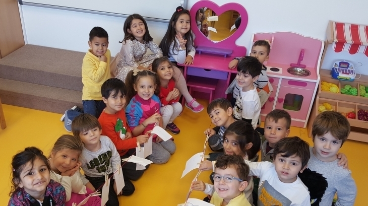 Beykent Okyanus Koleji Okul Öncesi Gökkuşağı Grubu Öğrencileri Matematik Etkinliğinde