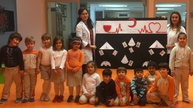 Beykent Okyanus Koleji Okul Öncesi Güneş Grubu Öğrencileri Kızılay Haftasını Kutluyor