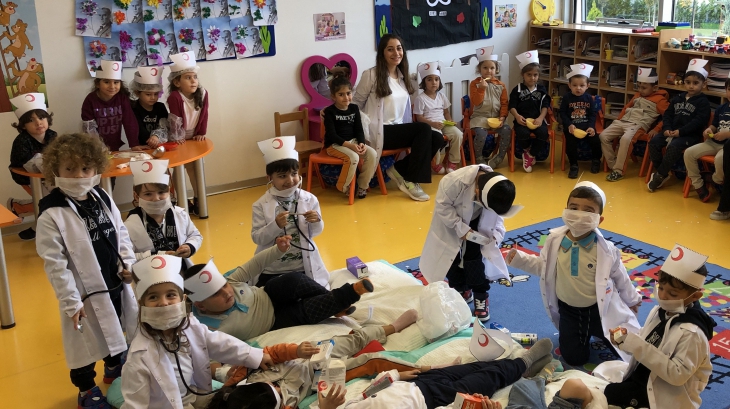 Beykent Okyanus Koleji Okul Öncesi Öğrencileri Kızılay Haftasını Kutluyor