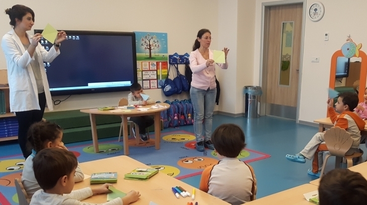 Bornova Okyanus Koleji Gezegenler Sınıfı Öğrencileri Aile Katılımı Etkinliğinde Cemile Hanımı Misafir Ettiler