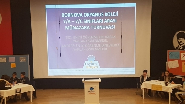 Bornova Okyanus Kolejinde Münazara  Heyecanı