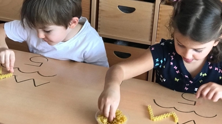Çekmeköy Okul Öncesi Gökkuşağı Grubu Okuma Yazmaya Hazırlık Dersinde