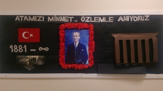 Eryaman Okyanus Koleji Anadolu Lisesi 10 Kasım Panosu Hazırladı