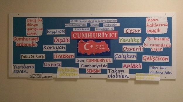 Eryaman Okyanus Koleji Psikolojik Danışmanlık ve Rehberlik Bölümü Panosu ile Küçük Bir Bakış