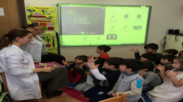 Fatih Okyanus Anaokulu Gökkuşağı Grubu İngilizce Derslerinde