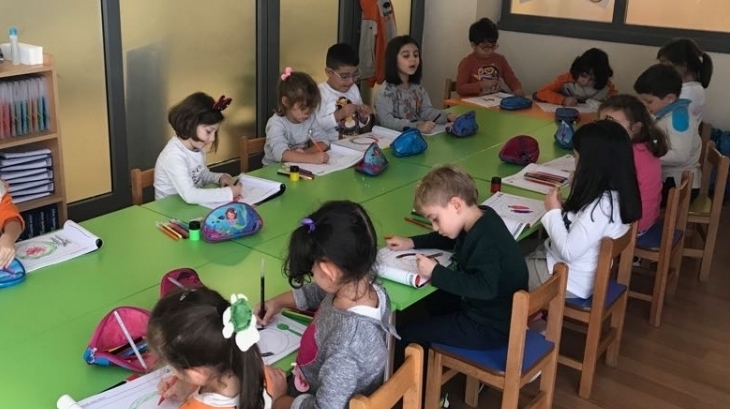 Fatih Okyanus Koleji Okul Öncesi Bulutlar Grubu İngilizce Dersinde