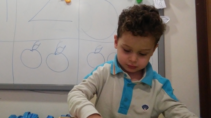Fatih Okyanus Koleji Okul Öncesi  İnciler Grubu Okuma Yazmaya Hazırlık Çalışmasında