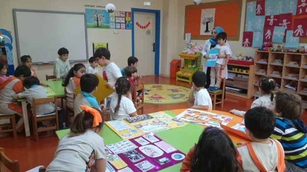 Güneşli Okyanus Koleji Gökkuşağı Grubu Çocuk Hakları Proje Çalışması Yaptılar.