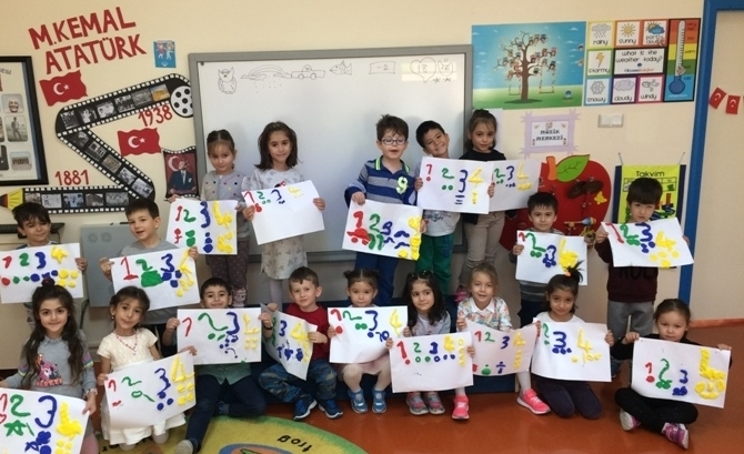 Güneşli Okyanus Koleji Okul Öncesi Gökkuşağı Grubu Okuma Yazmaya Hazırlık Dersinde