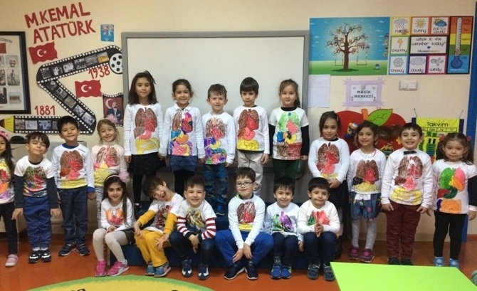 Güneşli Okyanus Koleji Okul Öncesi Gökkuşağı Grubu Sanat ve Fen ve Doğa Etkinliğinde