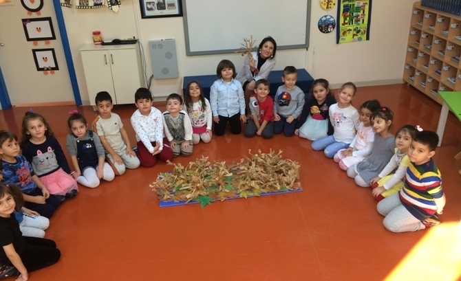 Güneşli Okyanus Koleji Okul Öncesi Yıldızlar Grubu Sanat Etkinliği Yapıyor.
