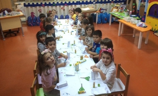 Güneşli Okyanus Koleji Okul Öncesi Yıldızlar Grubu Sanat Etkinliğinde