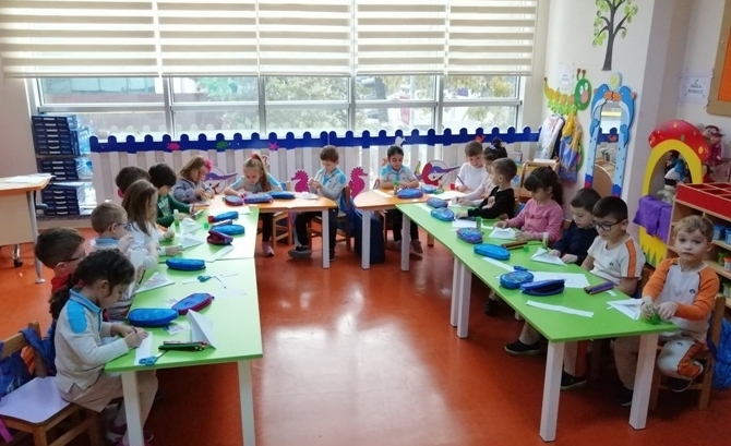 Güneşli Okyanus Koleji Okul Öncesi Yıldızlar Grubu Sanat Etkinliğinde