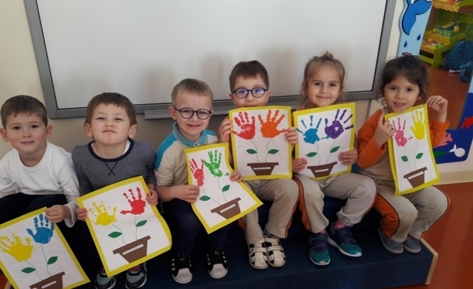 Güneşli Okyanus Koleji Okul Öncesi Yunuslar Grubu Sanat Etkinliğinde