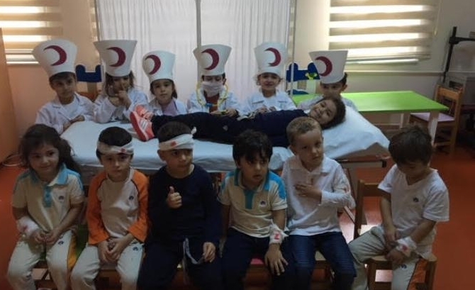 Güneşli Okyanus Koleji Okul Öncesi Yunuslar Grubu Kızılay Draması Yapıyor.