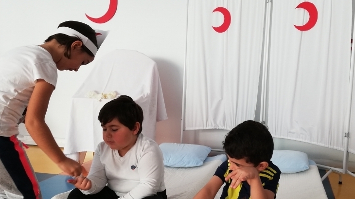 Halkalı Okul  Öncesi A Grubu Öğrencileri “Kızılay Haftası” Etkinliğinde