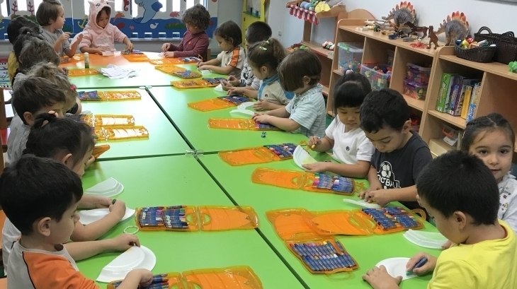 Halkalı Okul Öncesi Balıklar Grubu Sanat Etkinliğinde